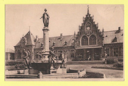 4696 - BELGIE - BELGIUM - BINCHE - LE MONUMENT DE L'INDEPENDANCE DU SQUARE DE LA GARE - Binche