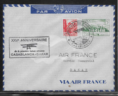 Maroc - 1er Vols - Poste Aérienne - Lettre - TB - Cartas & Documentos
