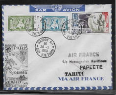 Indochine - 1er Vols - Poste Aérienne - Lettre - TB - Lettres & Documents