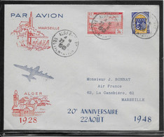 Algérie - 1er Vols - Poste Aérienne - Lettre - TB - Covers & Documents