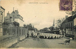 Crécy Couvé * La Grande Rue Du Village * Transhumance Berger - Andere & Zonder Classificatie