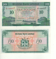 Northern  IRELAND  10 Pounds  P341b   "ULSTER BANK Dated 3rd Jan. 2012"   Landscape Belfast + Rock Formation - 10 Pounds