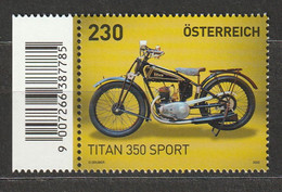 Österreich 2022 Klassisches Motorrad Titan 350 Sport ** Postfrisch - 2021-... Neufs