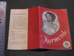 HARMONIE - CAMERA BIELD KIEL - PETIT RECUEIL DE 15 PHOTOS N/B DE NUS FEMININS EDITION ALLEMANDE - CIRCA ANNEES 50 - Photography