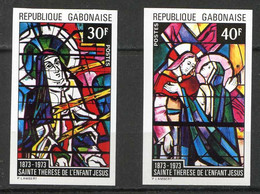 OF < GABON - N° 326 Et 327 Non Dentelé ⭐⭐ NEUF Luxe - MNH ⭐⭐ < SAINTE THERESE De L'ENFANT JESUS - IMPERF < ND - Gabun (1960-...)
