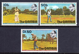 Gambia 1976 Anniversary Of Independence - Golf Complete Mint MNH (**) - Gambie (1965-...)