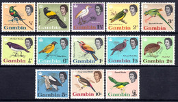 Gambia 1963 Birds Complete Mint MH Set SG 193-205 CV £85 (**) - Gambie (1965-...)