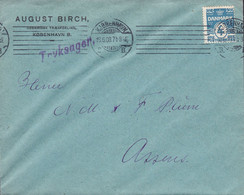 Denmark AUGUST BIRCH Udenrigsk Træafdeling TMS Cds. KJØBENHAVN B.B.B. 1908 Cover Brief ASSENS (Arr.) (2 Scans) - Storia Postale