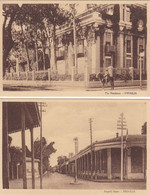 Cpa Egypte - Ismailia - Lot De 2 Cartes - The Résidence Et Negrelli Street - Ismailia