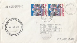 NORTH POLE, ARCTIC CIRCLE, KUGLUKTIK- COPPERMINE, SPECIAL POSTMARK ON COVER, OBLIT FDC, 1979, CANADA - Autres & Non Classés