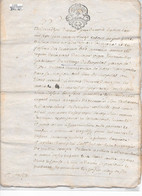 L' HOPITAL ( 15 ) - Généralité D'Auvergne De 1781 -  2 Sol Er 4 Deniers - 4 Feuilles - Cachets Généralité