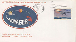 USA.  VOYAGER FIRST LAUNCH MISSION TO JUPITER & SATURN. PASADENA     / 3 - North  America