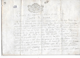 SAIGNES ( 15 ) - Généralité De Riom De 1727 ( 8 Sol - 1 Feuille - Cachets Généralité