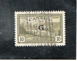 CANADA    1950-52  Service  Y.T. N° 16 à 19 Incomplet  Oblitéré  16  Surchargé G - Sovraccarichi