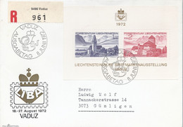 Liechtenstein Aangetekende Brief Met LIBA Block (4754) - Covers & Documents