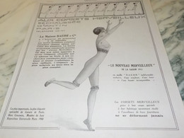 ANCIENNE PUBLICITE AUX CORSETS MERVEILLEUX MAISON BAEHR 1913 - 1900-1940