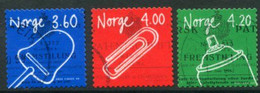 NORWAY 1999-2000 Inventions Used.   Michel 1299-1300 1354 - Usados