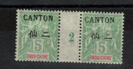 Canton -Indochine _ 1 Millésimes 5c (1902 ) _ N°25 - Ungebraucht