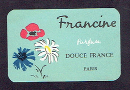 Carte Parfum FRANCINE De DOUCE FRANCE - Anciennes (jusque 1960)