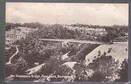 Cpa :    Postcard   Bournemouth Alum Chine The Suspension Bridge   ( Annotation ) - Bournemouth (bis 1972)