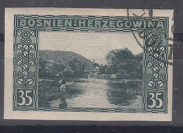 Austria Occupation Of Bosnia 1906 Pictorials Mi#38 U, Imperforated, Used - Used Stamps