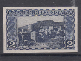Austria Occupation Of Bosnia 1906 Pictorials Mi#30 U, Imperforated Colour Proof, MNG - Unused Stamps