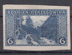 Austria Occupation Of Bosnia 1906 Pictorials Mi#33 U, Imperforated Colour Proof, MNG - Neufs