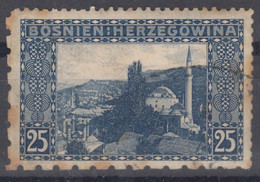 Austria Occupation Of Bosnia 1906 Pictorials Mi#36 Perforation Up And Right 12 1/2 Down And Left 6 1/2, Used - Used Stamps