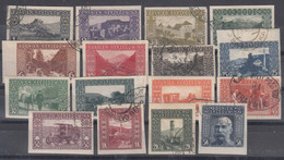 Austria Occupation Of Bosnia 1906 Pictorials Mi#29-44 U Imperforated, Used - Used Stamps