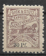 Privatpost Hohenstein-Ernstthal,  Schöner Wert Der Ausgabe Der Express-Packet-Verkehr-Gesellschaft Von 1891 - Private