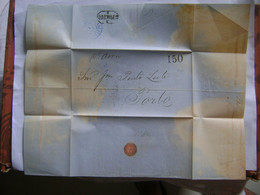 BRAZIL / BRASIL - LETTER SENT FROM BAHIA TO PORTO (PORTUGAL) IN 1860 IN THE STATE - Covers & Documents