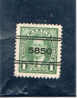 CANADA    1937  Préoblitéré  Y.T. N° 190  Oblitéré - Preobliterati