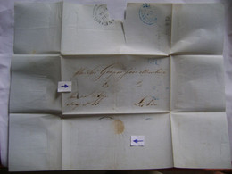 BRAZIL / BRASIL - LETTER SENT FROM RIO DE JANEIRO TO LISBOA (PORTUGAL) IN 1854 IN THE STATE - Covers & Documents