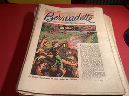 Bernadette Revue Hebdomadaire Illustrée Rare 1950 Numéro 186 Un Orage Chemin De Fer Train - Bernadette