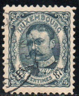 LUXEMBOURG 1906-15 O - 1906 Guillaume IV