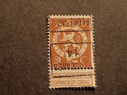 N 109   PREO  D  " FLORENNES 14 " - Typo Precancels 1912-14 (Lion)