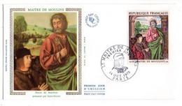 1972-- FDC Soie  -- Maitre De Moulins  -- --cachet  PARIS  - 75...............à Saisir - 1970-1979