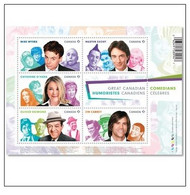 UK Great Britain 2015 - Great Canadian Comedians Souvenir Sheet Mnh** - Post & Go (distributori)