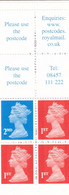 Great Britain - 2000 £1 Machine Vended Stamp Booklet - 1 X 2nd & 3 X 1st - SG. FH44 MNH - Booklets