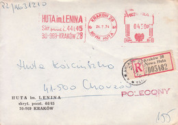 POLAND 1974 - The Lenin Steelworks - Krakow LW - Macchine Per Obliterare (EMA)