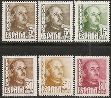 España 1020/1023 ** Franco. 1948. Con Variedad De Color 5 Y 50 - 1931-50 Unused Stamps