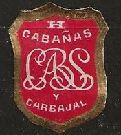 Medaillon Tabac Année 1900 A 1920 Cabanas Carbajal - Autres & Non Classés