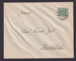 Briefmarken Perfin Lochung Deutsches Reich EF Germania Köln Ehrenfeld Nach - Storia Postale