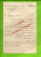 1874 DIPLOMATIE  CONSULAT De France En Wurtemberg Stuttgardt Allemagne à MR MOLLARD MINISTERE AFFAIRES ETRANGERES - Documents Historiques