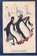 CPA Pingouin En Position Humaine Non Circulé - Fische Und Schaltiere