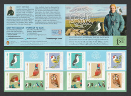 ISLE OF MAN 2016 Matt Sewell's Birds S/ADH: GBP4.50 Stamp Booklet UM/MNH - Isle Of Man