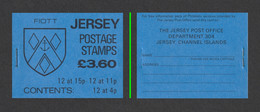 JERSEY 1987 Definitives/Arms Of Jersey Families: GBP3.60 Stamp Booklet UM/MNH - Jersey