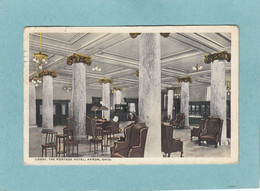 AKRON  -  LOBBY .  THE  PORTAGE  HOTEL  -  1919  - - Akron
