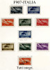 Italia-F00907 - 1945/1947 - Sassone: N. 126/135 (++) MNH - Privi Di Difetti Occulti. - Posta Aerea