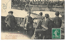 31 TOULOUSE AVIATION 11 MARS 1911 PRAIRIE DES FILTRES AVIATEUR MORIN CPA 2 SCANS - Toulouse